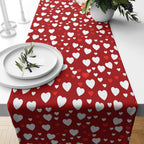 Valentine's Day Table Runner, Valentine's Day Table Decoration, Valentine's Day Gift, Red Heart Runners, Love Table Decor, Valentine's Table