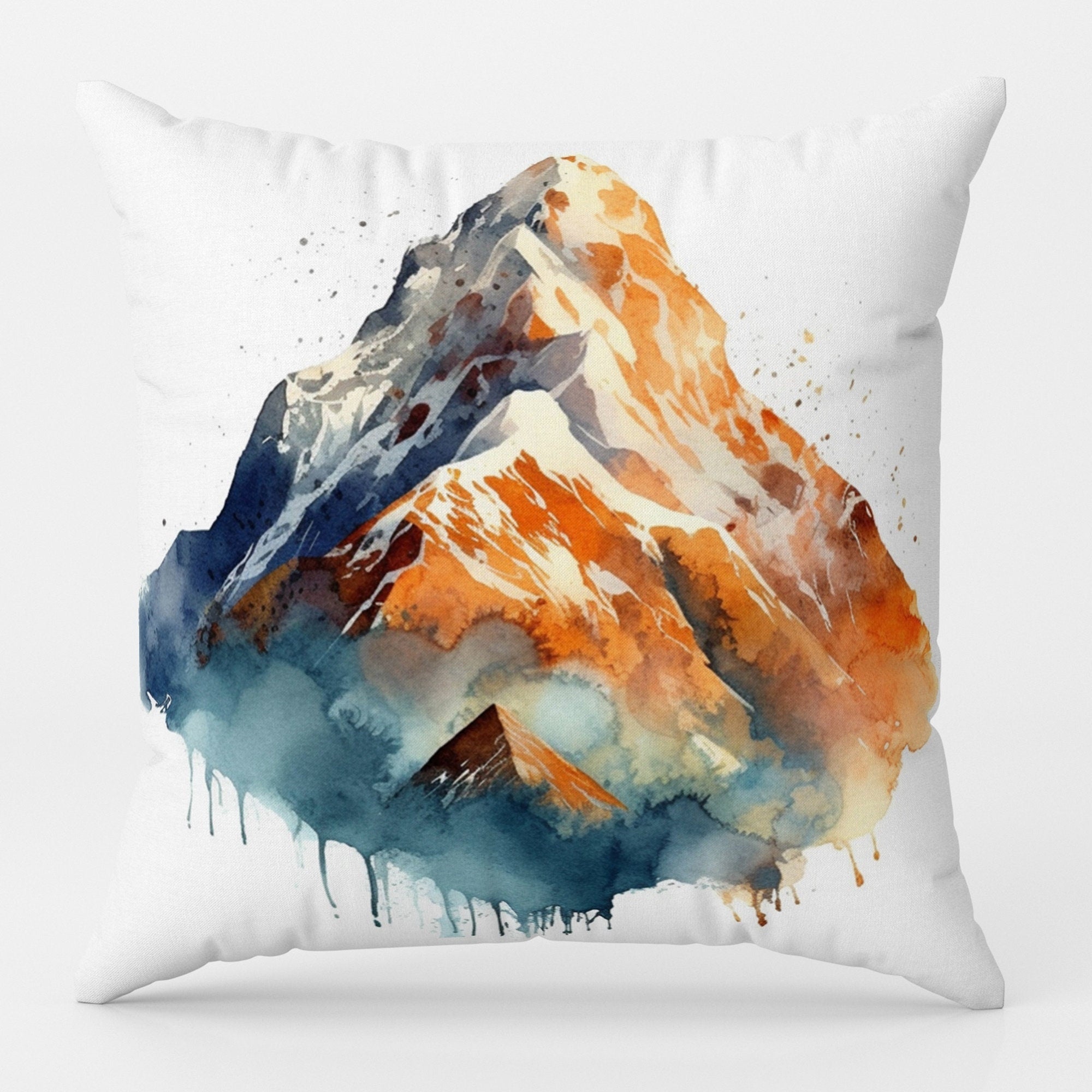 Landscape Abstract Pillow Cover, Pine Forest Mountains Throw Pillow Cover, Landscape Pillowcase, Landscape Mountains Home Decor