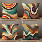 Modern Abstract Pillow Covers, Retro Modern Abstract Pillowcase,  Decorative Abstract Throw Pillow Cover, Modern Abstract Cushion Cover