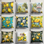 Lemon Throw Pillow Cover, Lemon Cushion Cover, Farmhouse Lemon Pillow Covers, Lemon Citrus Fruits PillowCase, Lemon Home Decor