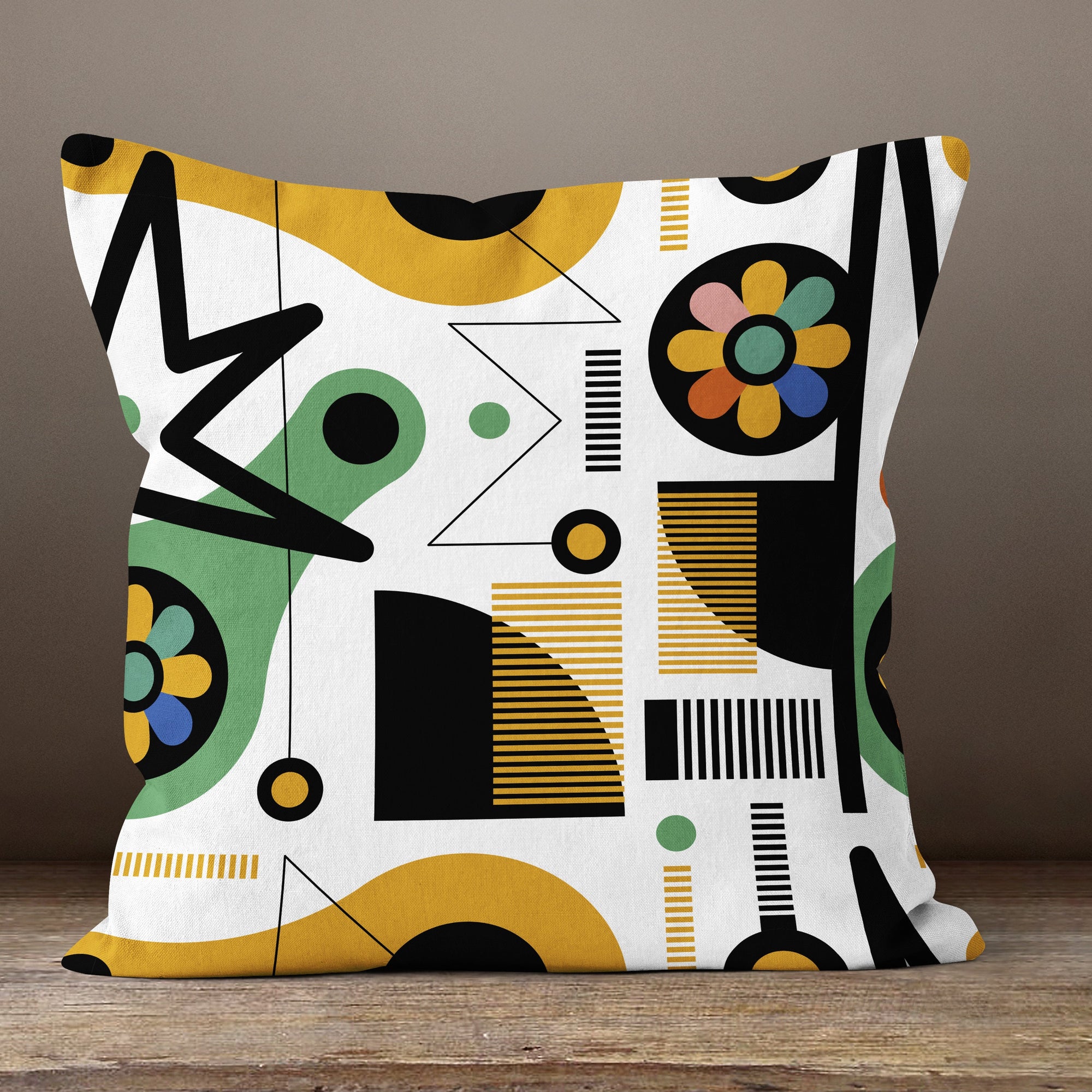 Modern Abstract Cushion Covers, Abstract Line Art Pillow Cover, Modern Geometric Abstract Pillow Covers, Pink and Black Abstract Pillowcase