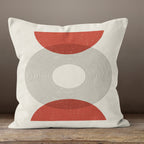Mid Century Modern Pillow Covers, Geometric Line Art Cushion Covers, Abstract Circle Accent Pillowcases, Minimalist Throw Pillow Cover
