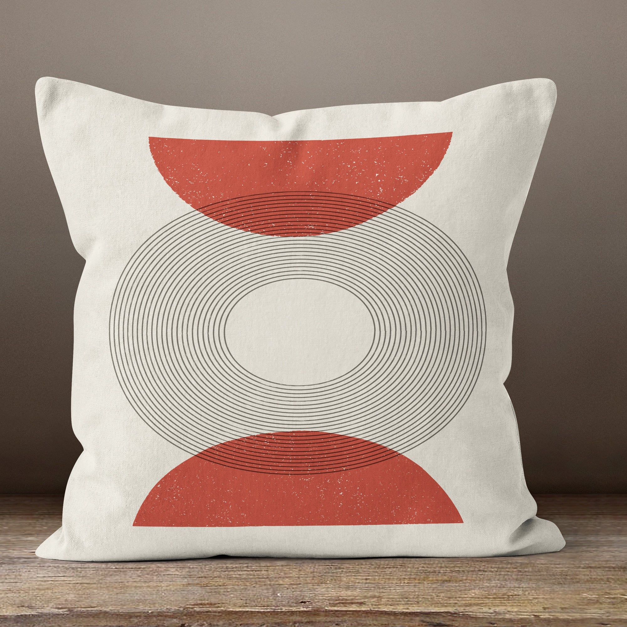 Mid Century Modern Pillow Covers, Geometric Line Art Cushion Covers, Abstract Circle Accent Pillowcases, Minimalist Throw Pillow Cover