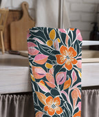 Floral Tea Towels, Flowers Dish Towel, Spring Flowers Towel, Wildflowers Hand Towel, Wildflowers Kitchen Towel