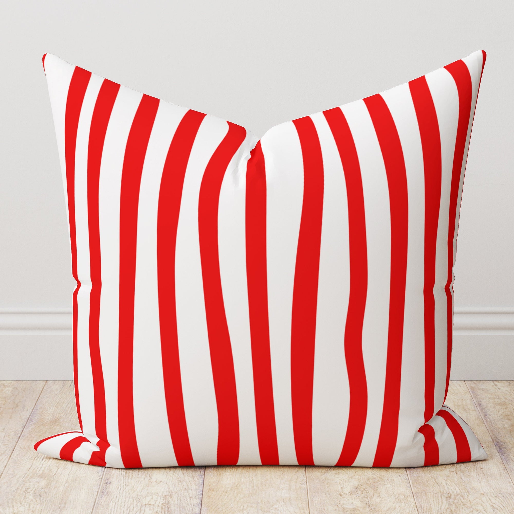 Nautical Anchor Pillow Cover, Coastal Striped Cushion Covers, Maritime Beach House Decor Pillow Covers, Sailor Theme Throw Pillowcase