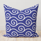 Nautical Pillow Cover, Coastal Pillow Case, Anchor Cushion Cover, Marine Throw Pillow Cover, Beach House Yatch Decor, Sailor Pillow Case