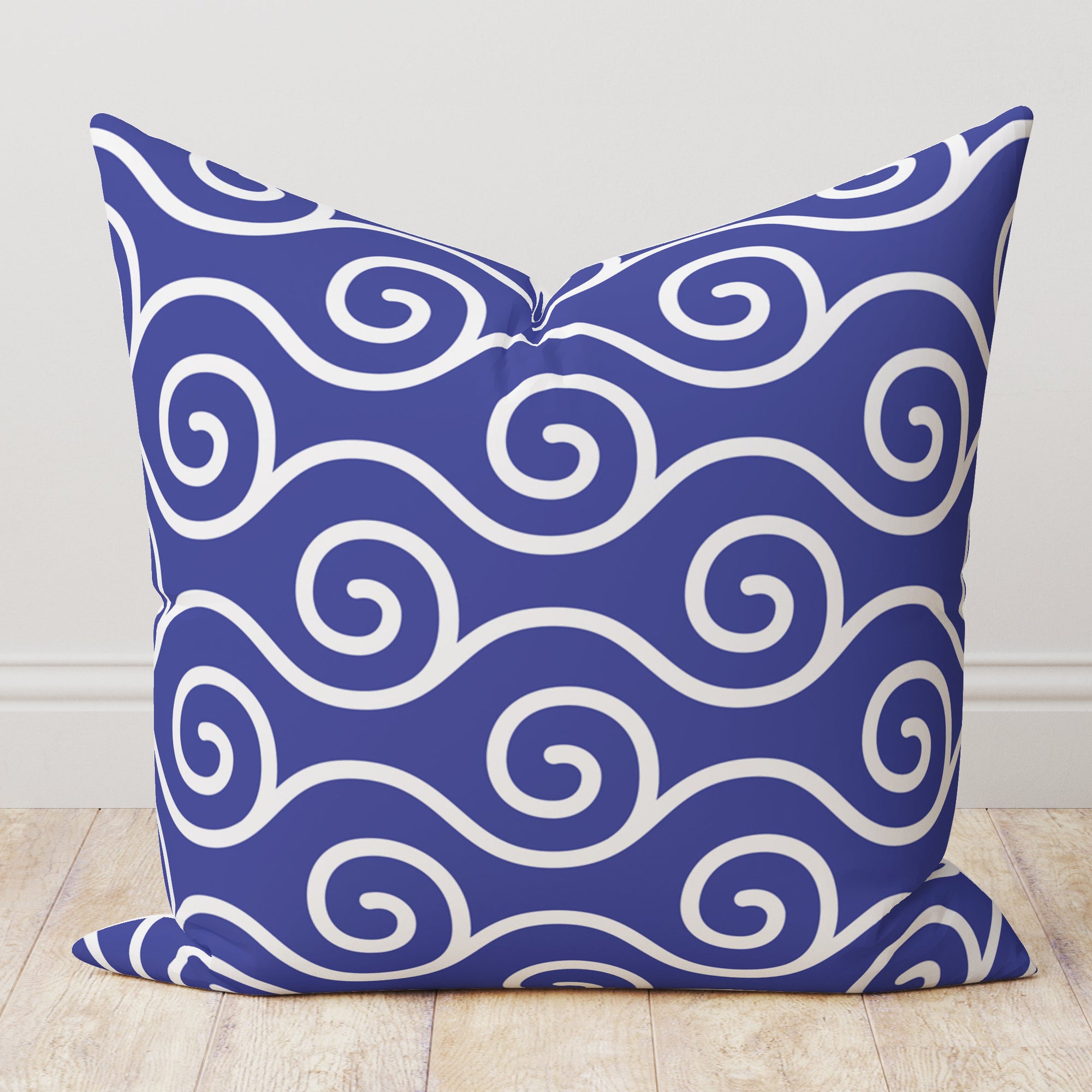Nautical Pillow Cover, Coastal Pillow Case, Anchor Cushion Cover, Marine Throw Pillow Cover, Beach House Yatch Decor, Sailor Pillow Case