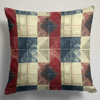 Plaid Pillow Cover, Retro Pillowcase,  Mid Century  Modern Throw Pillow Cover, Retro Abstract  Pillow Case, Geometric Pattern Pillow Cover