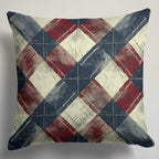 Plaid Pillow Cover, Retro Pillowcase,  Mid Century  Modern Throw Pillow Cover, Retro Abstract  Pillow Case, Geometric Pattern Pillow Cover