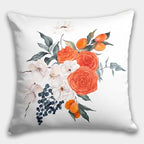 Floral Throw Pillow Case, Yellow Flowers Cushion Cover, Floral Pillow Cover, Wildflowers Pillow Covers, Floral Home Decor