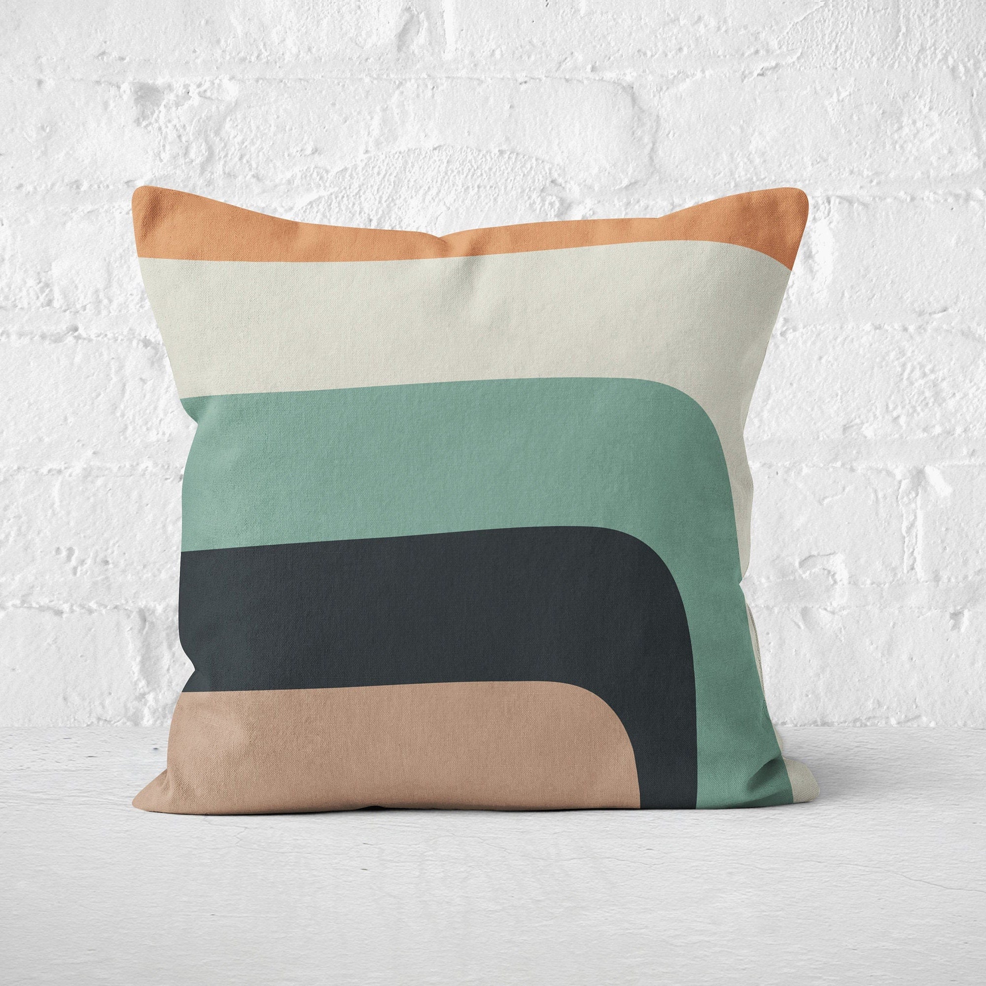 Colorful Abstract Throw Pillow Case, Modern Art Cushion Cover, Abstract Pillow Cover, Geometric Pillow Cover