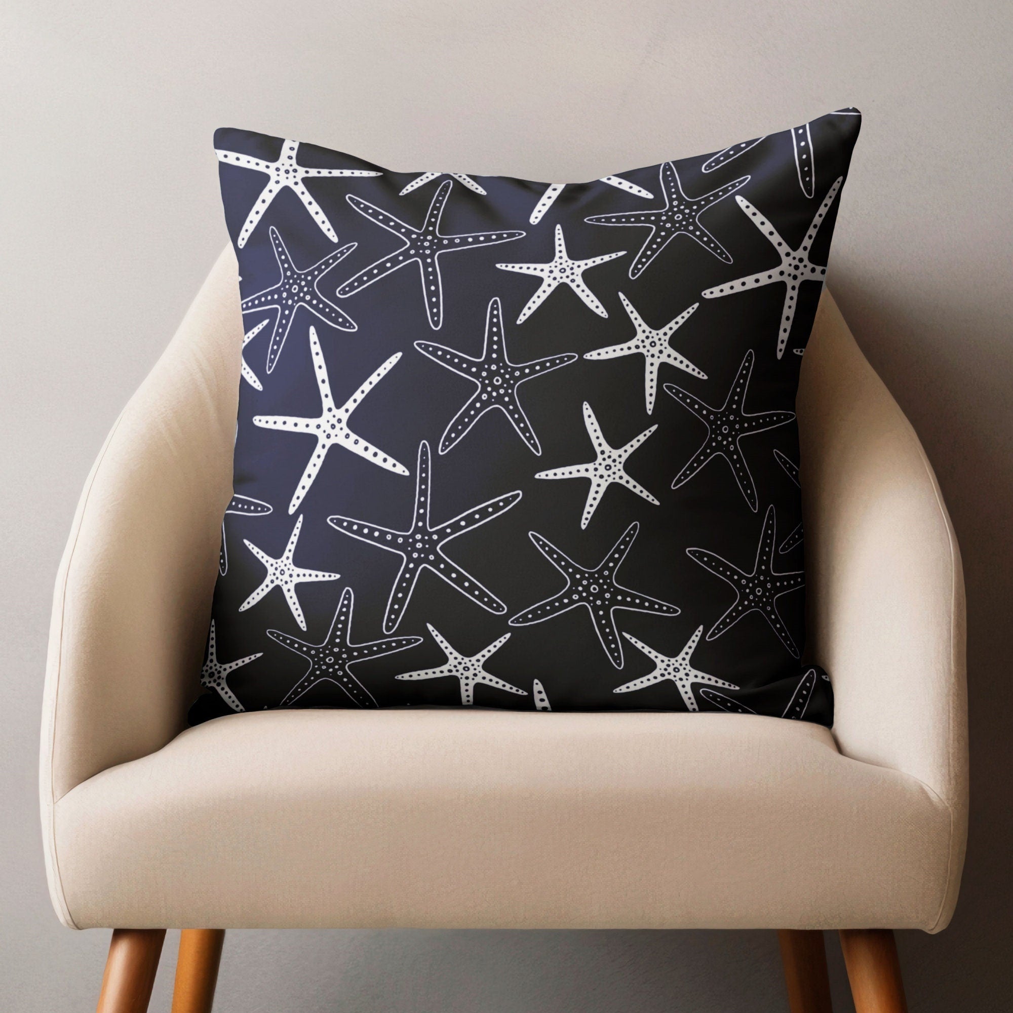 Nautical Sailboat Pillow Cover, Sailor Navy Blue Cushion Cover, Vintage Sailboat Throw Pillow Cover, Marine Pillowcase, Sailor Pillow Covers