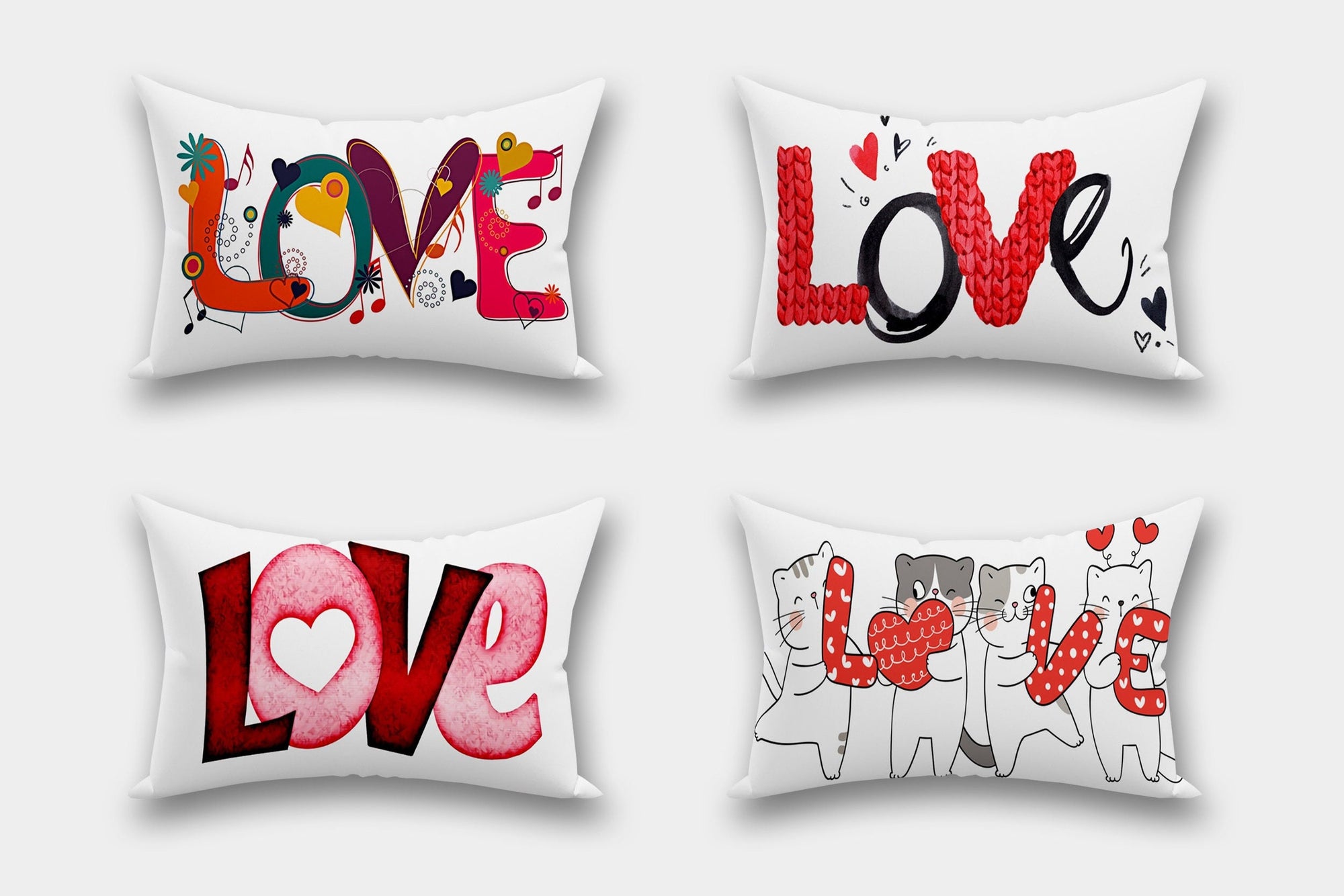Love Pillow Case, Valentine's Day Pillowcase, Valentine's Day Throw Pillow, Red Heart Pillow, Love Home Decor, Valentine's Day Home Decor