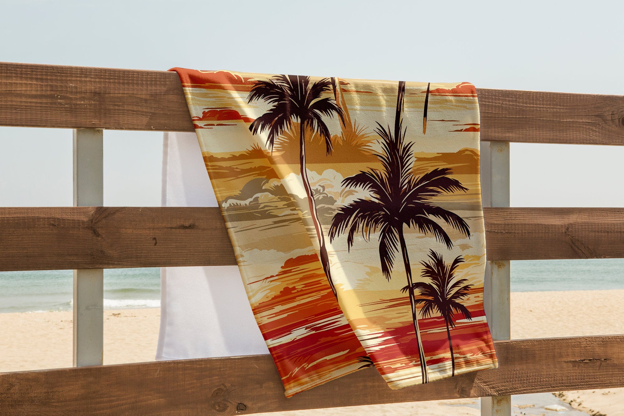 Beach Towels, Tropical  Hawaii Palm Tree Beach Towels, Tropic Digital Print Beach Towels, Hawaii Palm Tree Bath Towels, Hawaii Beach Towels