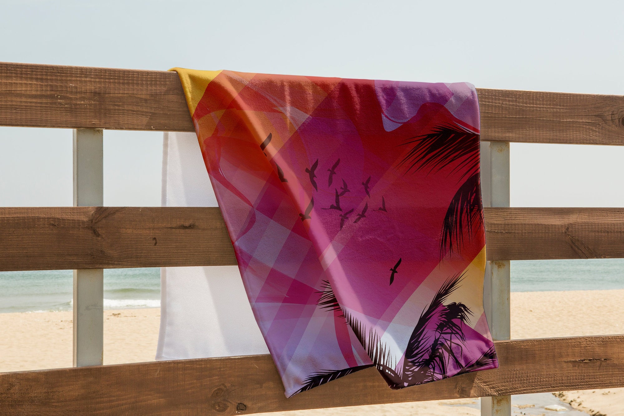Beach Towels, Tropical  Hawaii Palm Tree Beach Towels, Tropic Digital Print Beach Towels, Hawaii Palm Tree Bath Towels, Hawaii Beach Towels