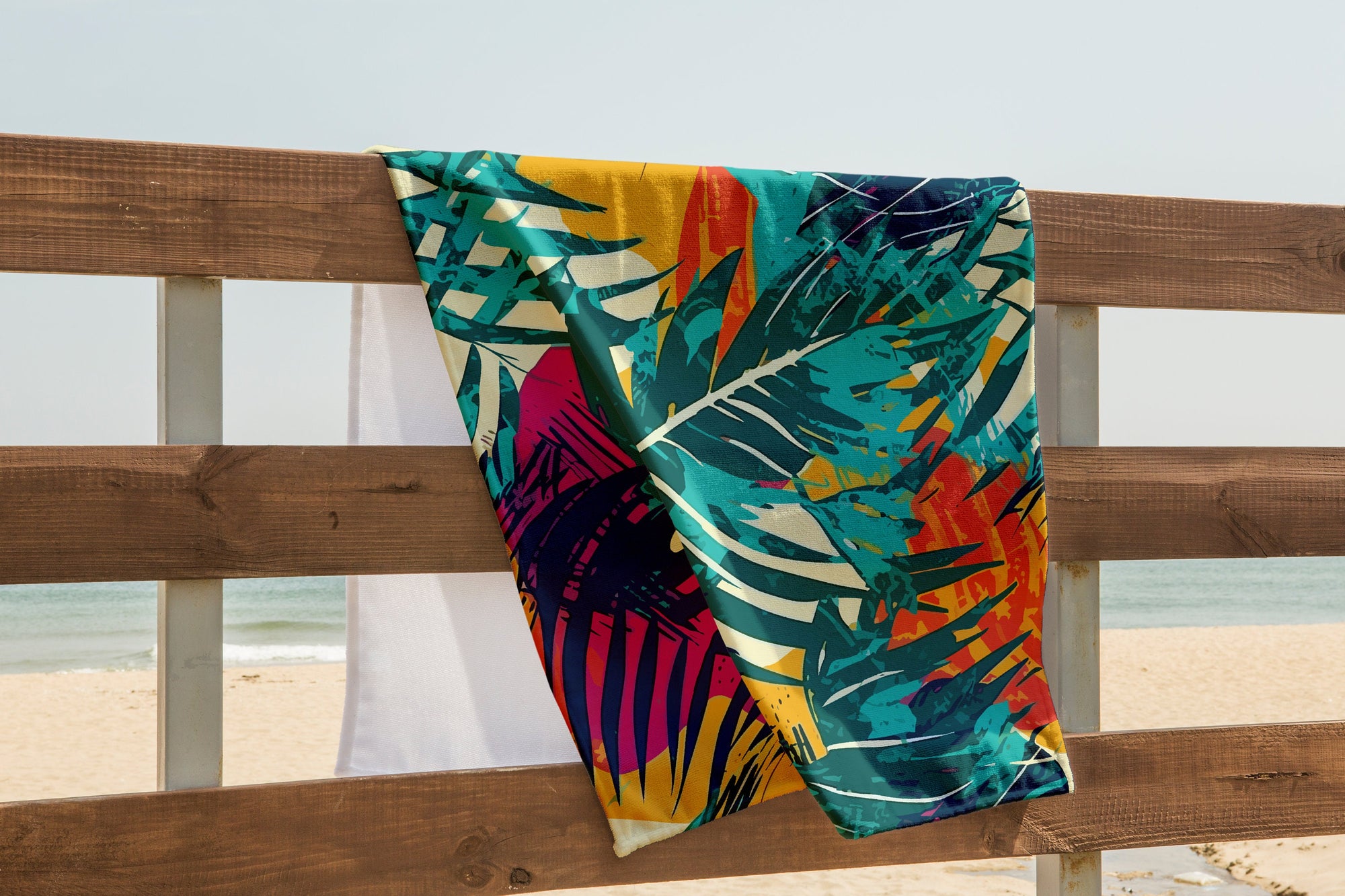 Beach Towels, Tropical  Hawaii Palm Tree Beach Towels, Tropic Digital Print Beach Towels, Hawaii Palm Tree Bath Towels, Hawaii Beach Towels