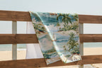 Hawaii Beach Towels, Cotton Beach Towels, Tropical Palm Tree Beach Towels, Tropic Digital Print Beach Towel, Hawaii Palm Tree Bath Towels