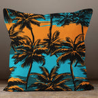 Hawaii Pillow Covers, Palm Tree Pillow Sham, Tropical Palm Leaves Throw Pillow Covers, Tropical Hawaii Palm Tree Cushion Covers