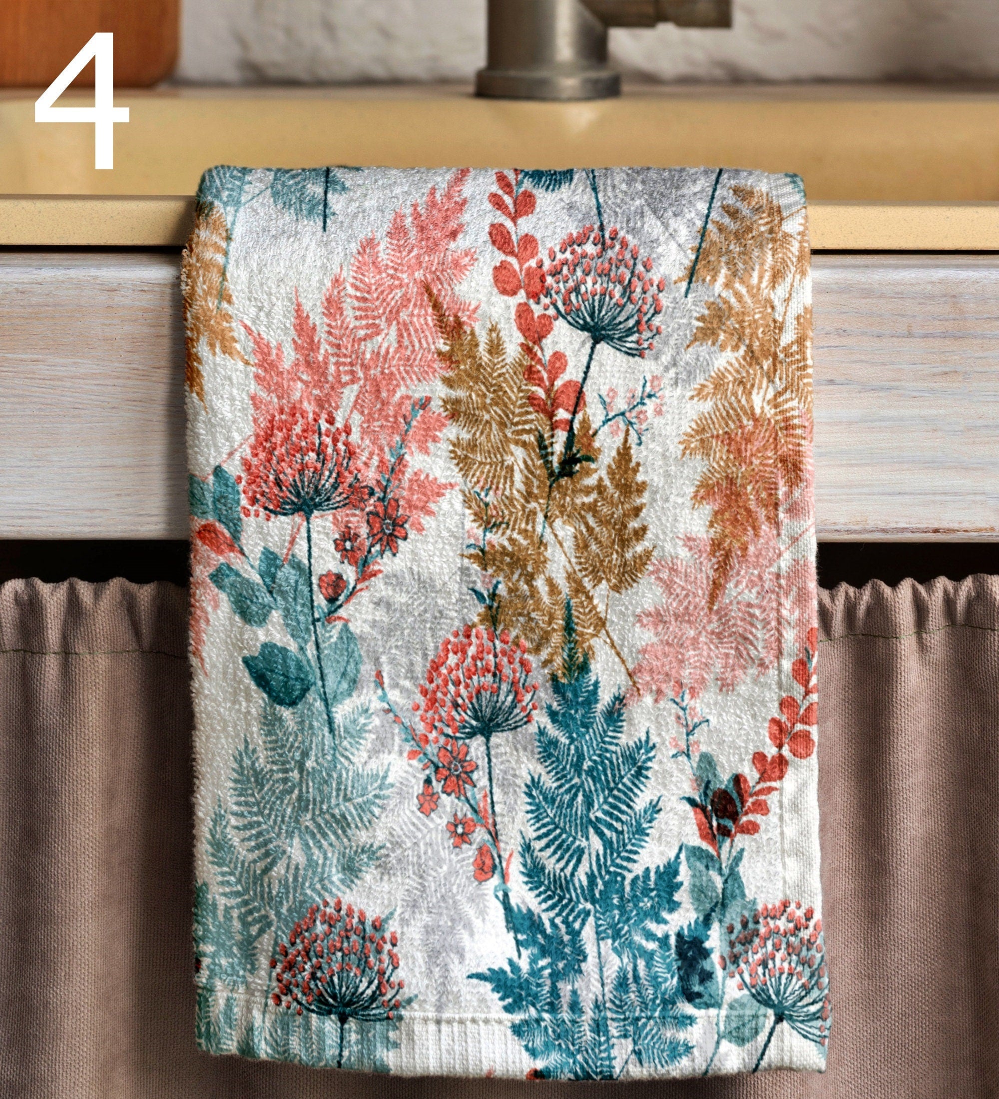 Botanical Leaves Towels, Tropic Leaves Tea Towels, Tropical Leaf Dish Towel, Exotic Leaf Print Hand Towels, Botanical Fingertip Towels