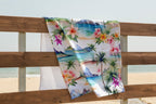 Hawaii Beach Towels, Cotton Beach Towels, Tropical Palm Tree Beach Towels, Tropic Digital Print Beach Towel, Hawaii Palm Tree Bath Towels