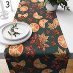 Thanksgiving Pumpkin Table Runner, Thanksgiving Table Runner, Fall Table Runner, Autumn Leaves Party Table Decor, Fall Harvest Table Runners