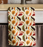 Autumn Leaves Tea Towels, Fall Dish Towel, Fall Orange Leaves Kitchen Towels, Autumn Leaf Tea Towels Kitchen Decor, Fall Leaf Hand Towel
