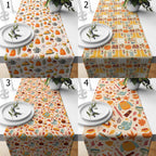 Autumn Pumpkin Table Runner, Thanksgiving Party Table Runner, Fall Harvest Runners, Fall Seosonal Party Runners, Thanksgiving Table Runners