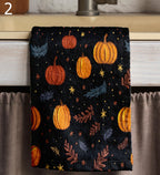 Autumn Pumpkin Tea Towels, Fall Harvest Hand Towel, Thanksgiving Dish Towel, Fall Kitchen Towels, Harvest Tea Towels, Autumn Gifts Kitchen