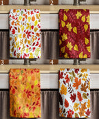 Autumn Leaves Tea Towels, Fall Dish Towel, Autumn Leaf Tea Towels Kitchen Decor, Fall Orange Leaves Kitchen Towels, Fall Leaf Hand Towel