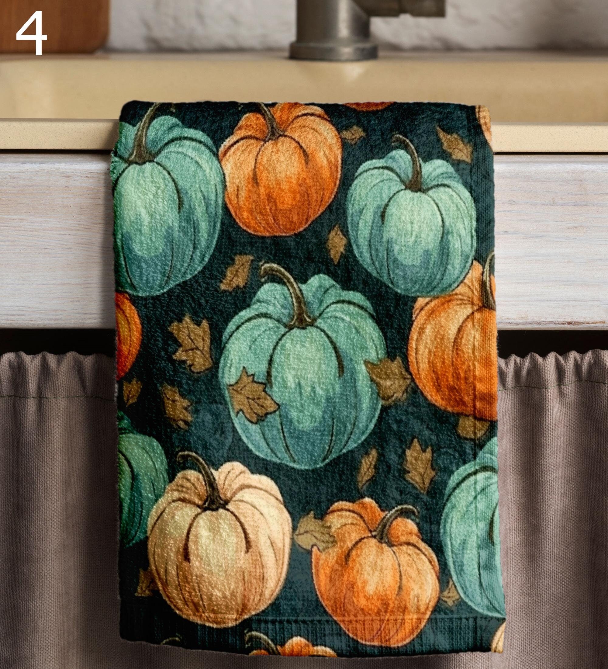 Pumpkin Kitchen Towels, Fall Harvest Tea Towels, Thanksgiving Dish Towels, Autumn Harvest Towels, Rustic Farmhouse Hand Towels, Autumn Gift