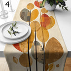 Autumn Tree Table Runner, Fall Dry Leaves Table Runners, Fall Table Runners, Autumn Table Decor, Seasonal Orange Leaves Table Runner