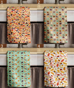 Autumn Mushroom Tea Towels, Fall Floral Dish Towel, Fall Leaves Kitchen Towels, Autumn Leaf Kitchen Decor, Fall Mushroom Hand Towel