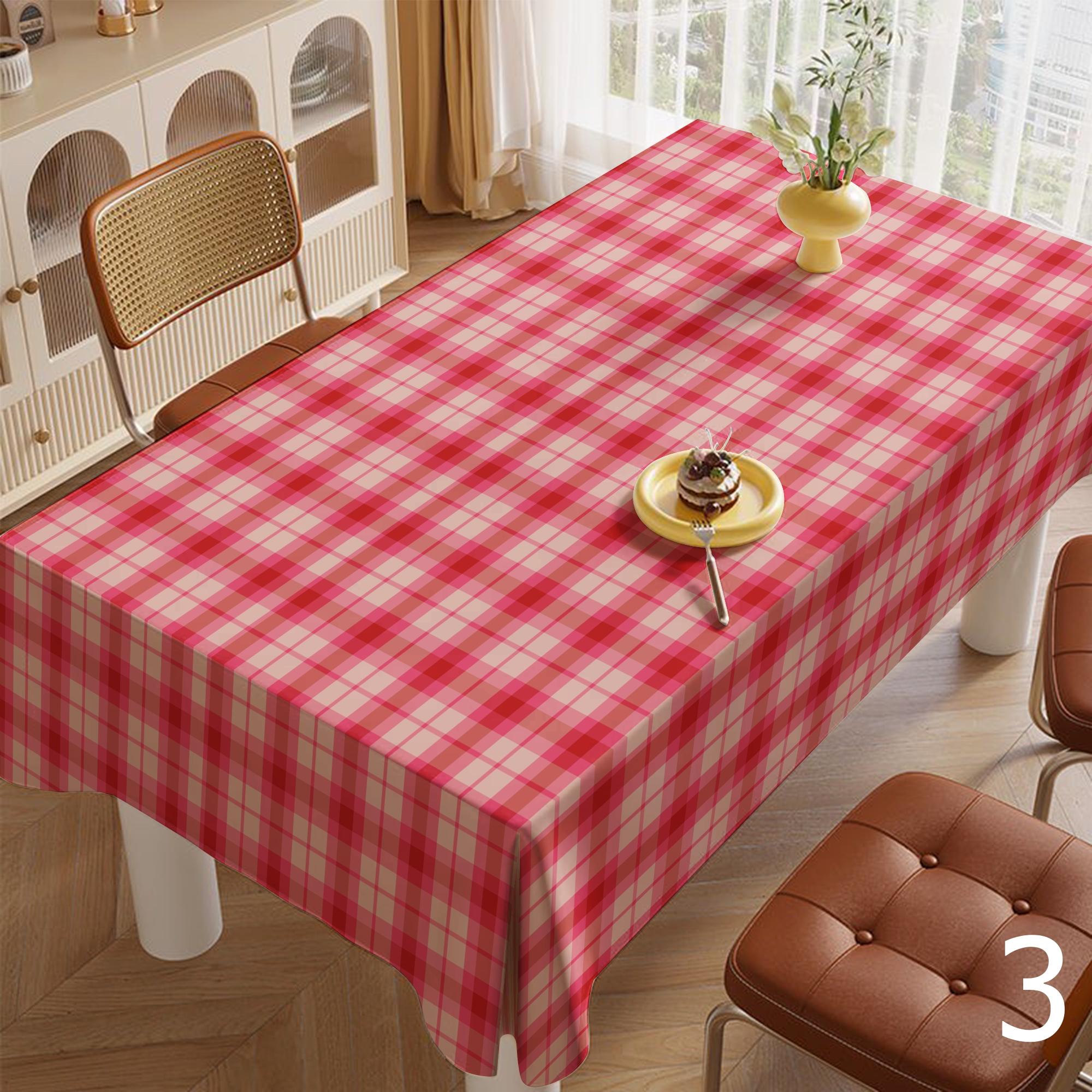 Fall Buffalo Plaid Table Covers, Fall Gingham Tablecloth, Autumn Plaid Tablecloth, Thanksgiving Printed Tablecloth, Picnic Tablecloth