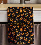 Trick or Treat Hand Towels, Halloween Kitchen Towels, Halloween Retro Tea Towels, Cute Spooky Dish Towels, Halloween Retro Dish Towel