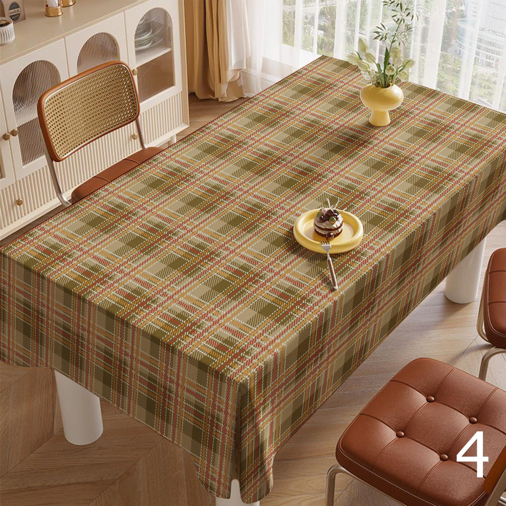 Thanksgiving Plaid Tablecloths, Fall Buffalo Plaid Table Linens, Fall Gingham Table Covers, Autumn Checkered Party Table Decor