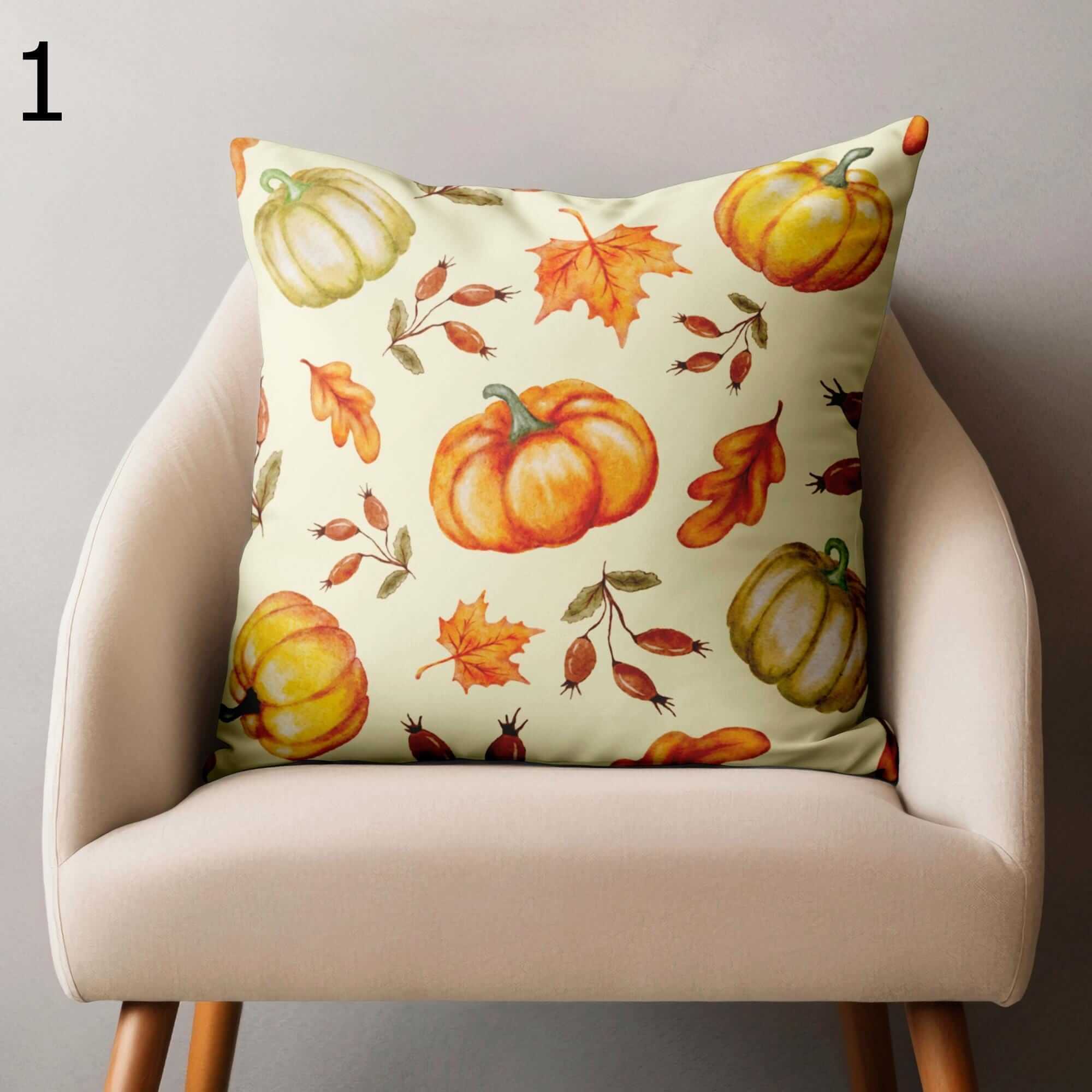 Autumn Pumpkin Pillowcase, Fall Throw Pillow Covers, Thanksgiving Pillow Covers, Thanksgiving Pumpkin Harvest Cushion Cover, Fall Home Decor