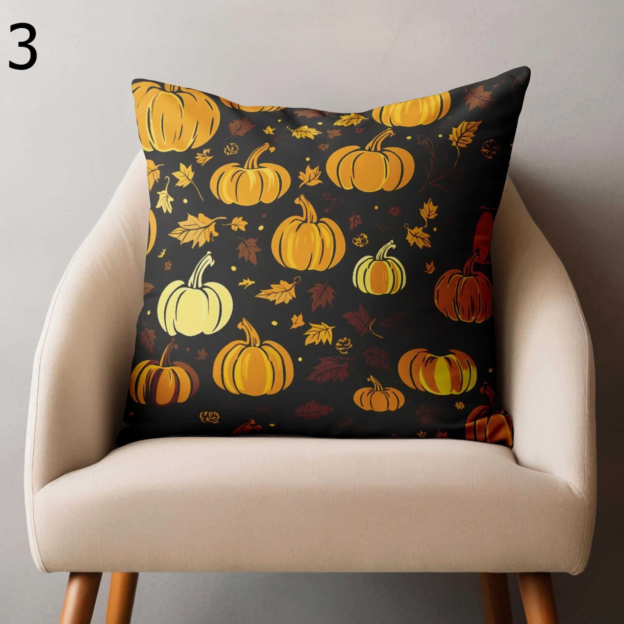 Autumn Pumpkin Pillowcase, Fall Throw Pillow Covers, Thanksgiving Pillow Covers, Thanksgiving Pumpkin Harvest Cushion Cover, Fall Home Decor