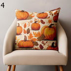 Fall Throw Pillow Covers, Thanksgiving Pillow Covers, Thanksgiving Pumpkin Harvest Cushion Cover, Autumn Pumpkin Pillowcase, Fall Home Decor
