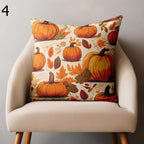 Autumn Pumpkin Pillowcase, Fall Throw Pillow Covers, Thanksgiving Pillow Covers, Thanksgiving Pumpkin Harvest Cushion Cover, Fall Home Decor