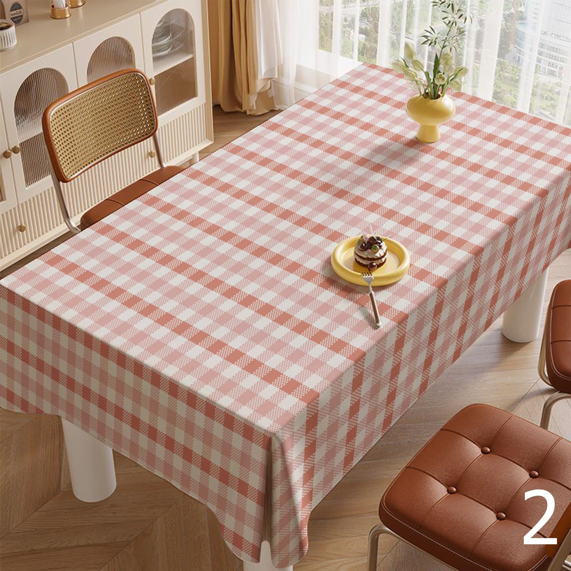 Fall Buffalo Plaid Table Covers, Fall Gingham Tablecloth, Autumn Plaid Tablecloth, Thanksgiving Printed Tablecloth, Picnic Tablecloth