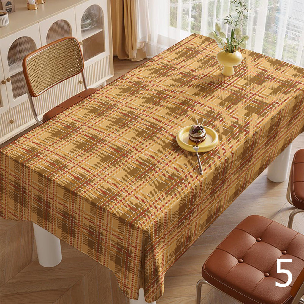 Fall Buffalo Plaid Table Linens, Fall Gingham Table Covers, Autumn Checkered Party Table Cloth, Thanksgiving Orange Black Tablecloths