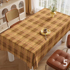 Fall Buffalo Plaid Table Linens, Fall Gingham Table Covers, Autumn Checkered Party Table Cloth, Thanksgiving Orange Black Tablecloths