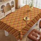 Thanksgiving Plaid Tablecloths, Fall Buffalo Plaid Table Linens, Fall Gingham Table Covers, Autumn Checkered Party Table Decor