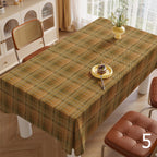 Thanksgiving Plaid Tablecloths, Fall Buffalo Plaid Table Linens, Fall Gingham Table Covers, Autumn Checkered Party Table Decor