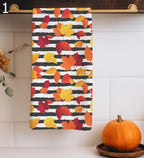 Fall Abstract Tea Towels, Cozy Autumn Tree Tea Towels, Autumn Kitchen Towels, Thanksgiving Printed Dish Towels, Fall Tree Tea Towels