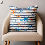Coastal Sea Life Pillow Covers, Ocean-Inspired Summer Home Decor, Nautical Starfish Cushion Cover, Sea Creatures Pillowcases