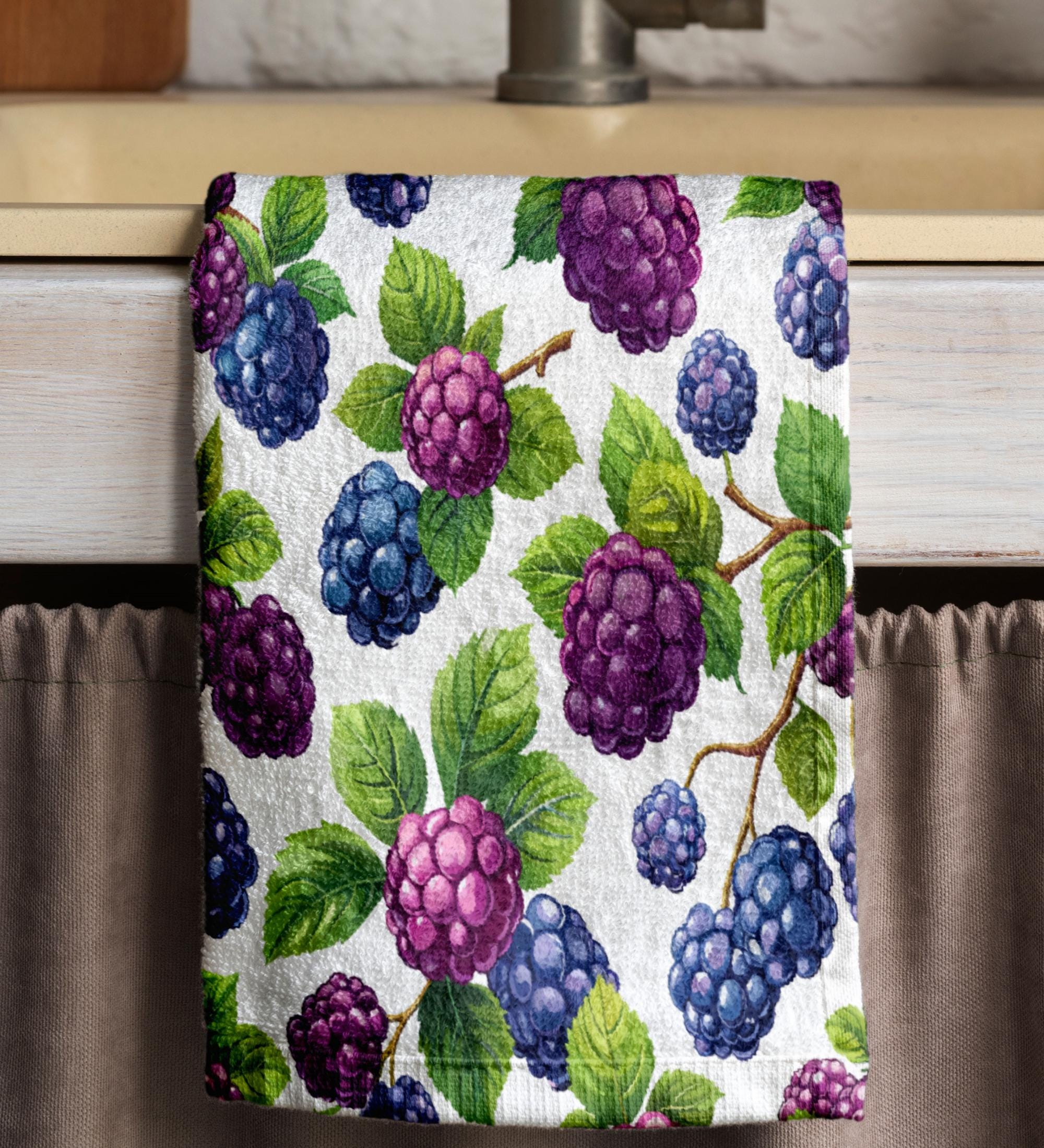 Fresh Fruit Dish Towel, Fruit Hand Towels, Colorful Fruit Kitchen Towels, Fruit Kitchen Decor Towels, Multicolor Summer Fruit Tea Towels