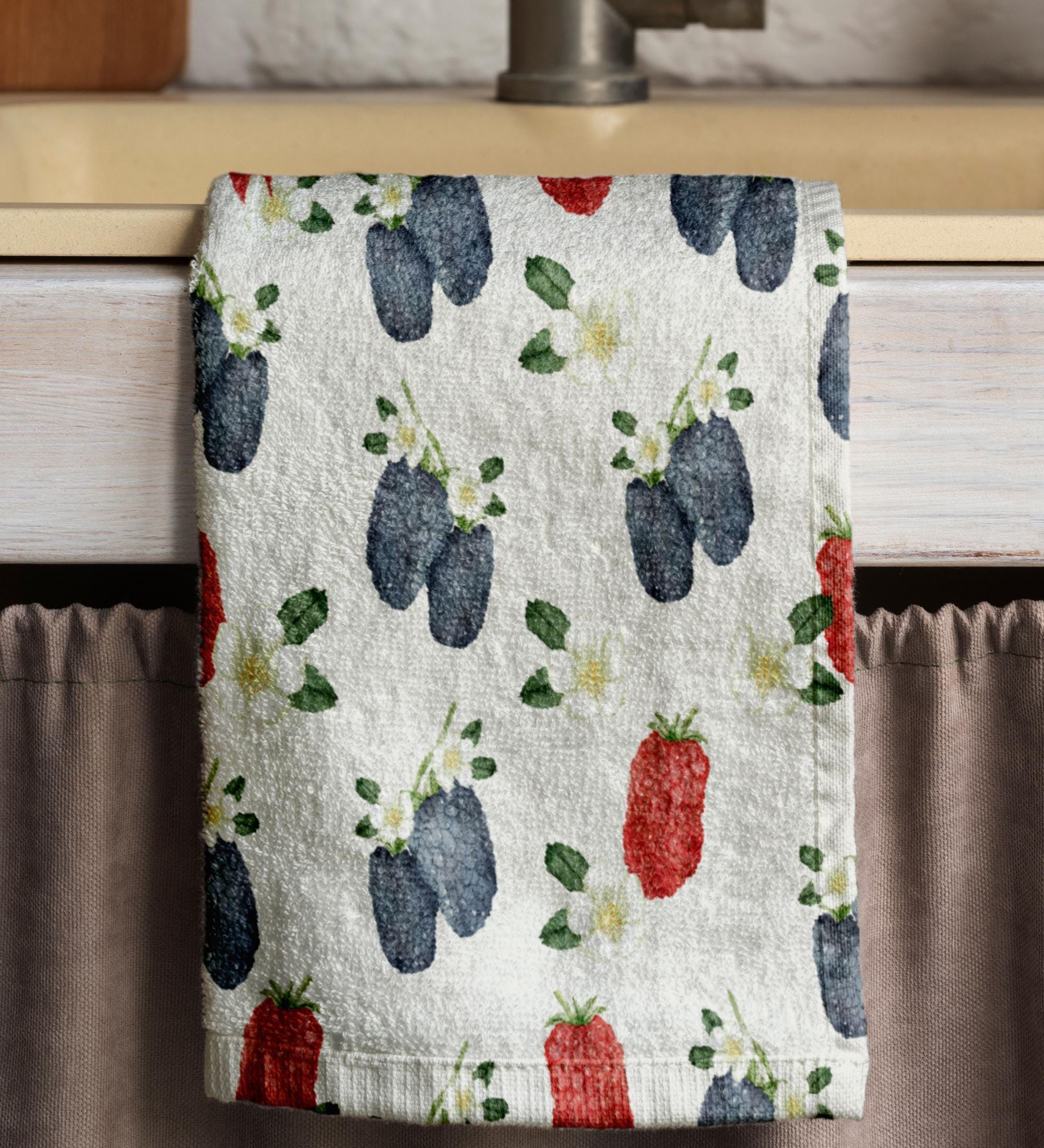 Fresh Fruit Dish Towel, Fruit Hand Towels, Colorful Fruit Kitchen Towels, Fruit Kitchen Decor Towels, Multicolor Summer Fruit Tea Towels