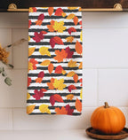 Fall Abstract Tea Towels, Cozy Autumn Tree Tea Towels, Autumn Kitchen Towels, Thanksgiving Printed Dish Towels, Fall Tree Tea Towels