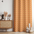 Retro Wave Curtains, 70s Geometric Curtains, Mid-Century Modern Drapes, Retro Dotted Style Curtains, Mid Century Curtain Panels